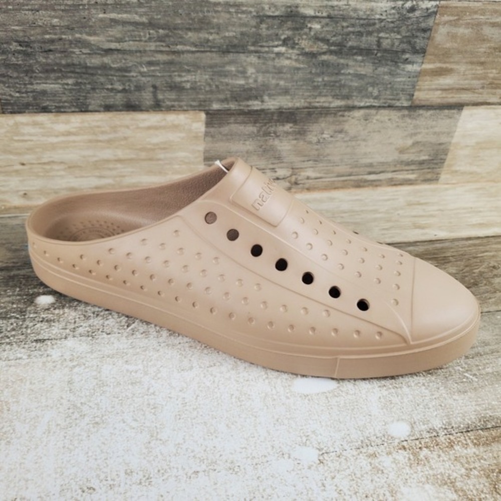 Native Jefferson Sugarlite Mens Clogs Sz‎ 11 M Beige Rubber Slip On Round Toe
